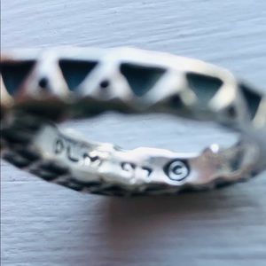 Dian Malouf Sterling Silver Stack Ring